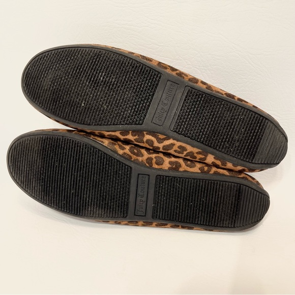 Juicy Couture Loafer Shoes Cozy Slippers Glitter Rhinestone Fur Lined Size 10 - Picture 9 of 11